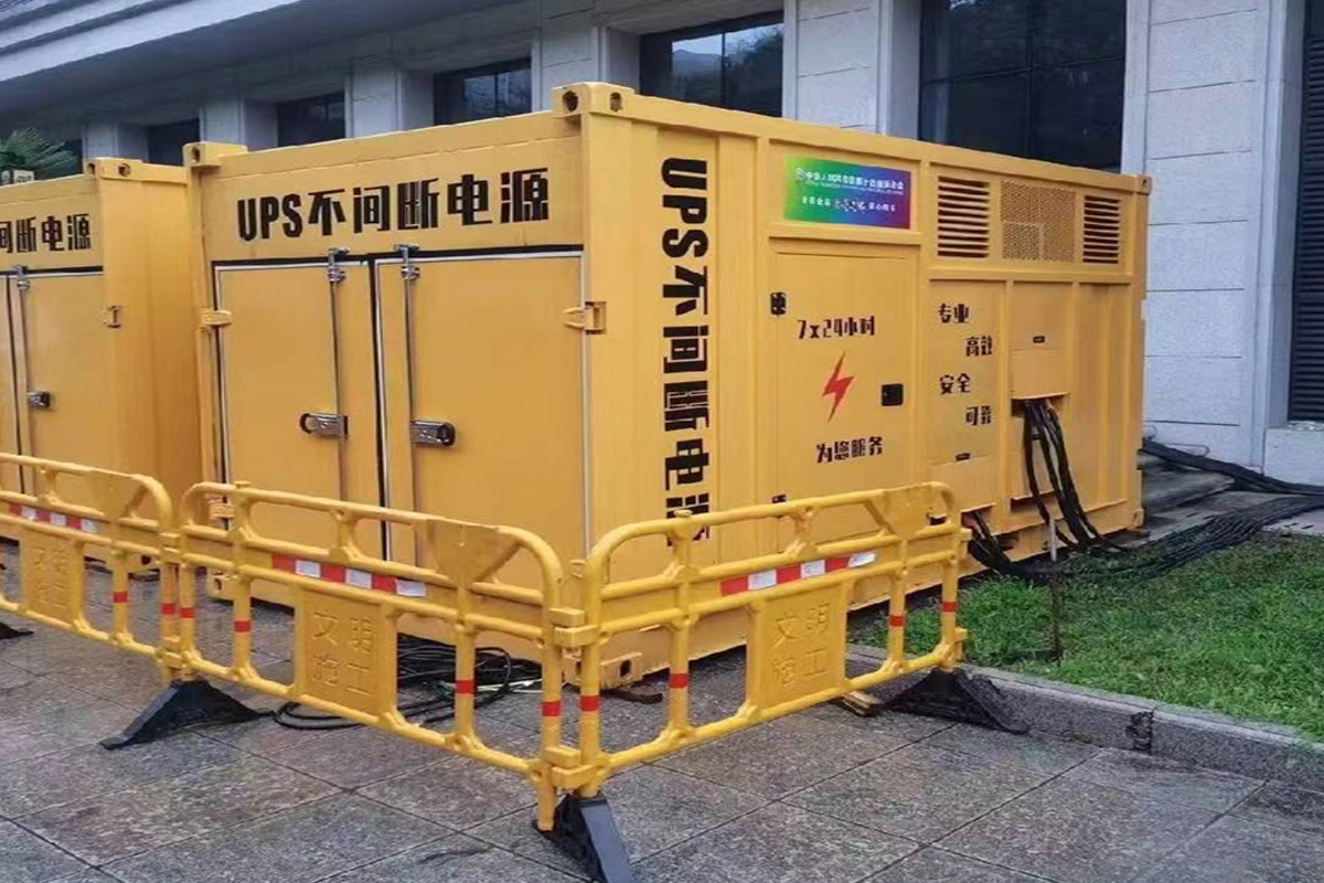 天水发电机租赁施工现场