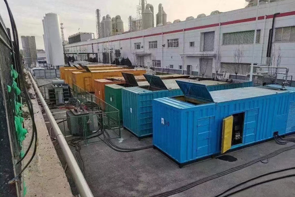 天水发电机租赁施工现场